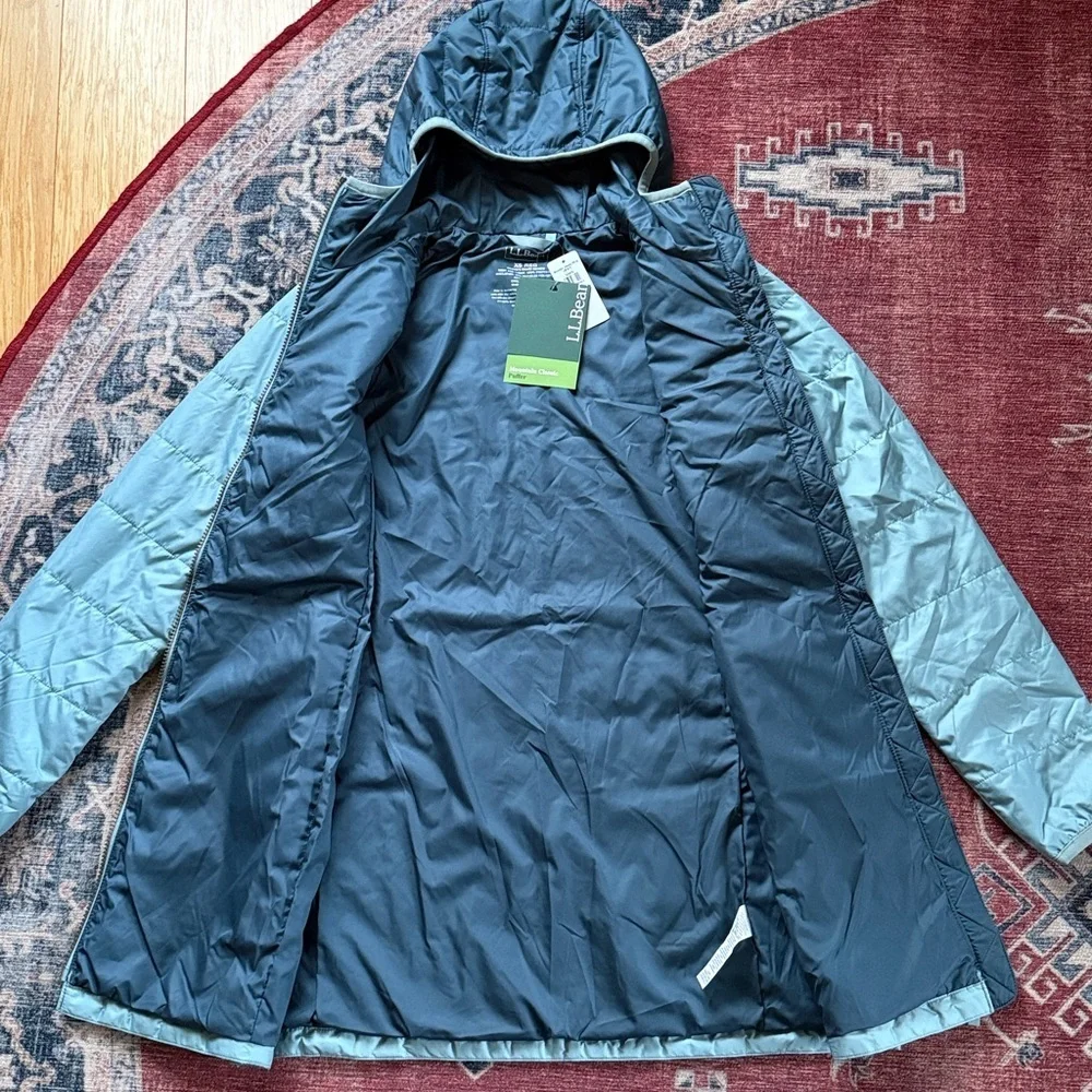 L.L.BEAN Mountain Classic Colorblock Puffer Jacket NWT Size XS - Picture 8 of 16